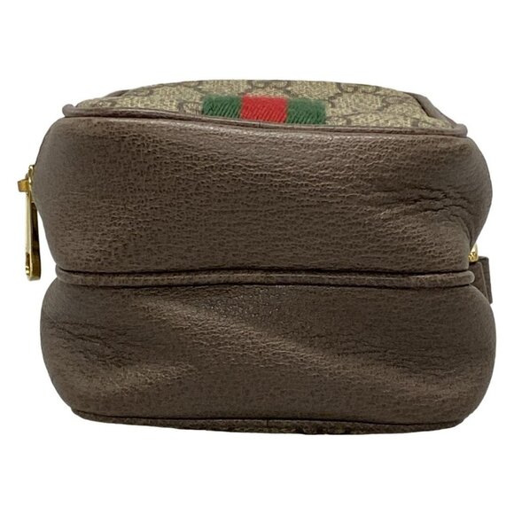 Auth GUCCI Ophidia 546595 Beige Dark Brown Multi PVC Leather - Shoulder Bag - Picture 7 of 16